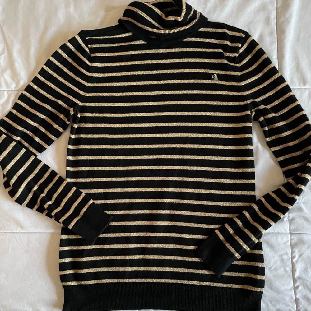 Lauren Ralph Lauren stipe turtleneck sweater